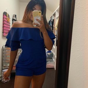 Royal blue romper